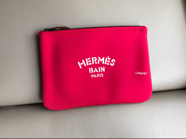 2018春夏新作 HERMES エルメス クラッチバッグ コピー「ネオバイン」☆フラットポーチPM　レッド H102950M 01